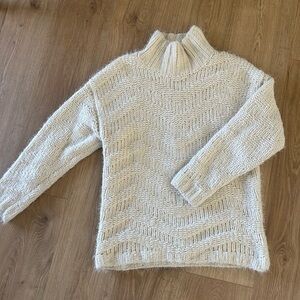 Cozy Cream Knit Turtleneck Sweater
